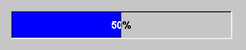 A Setup-like progress bar.